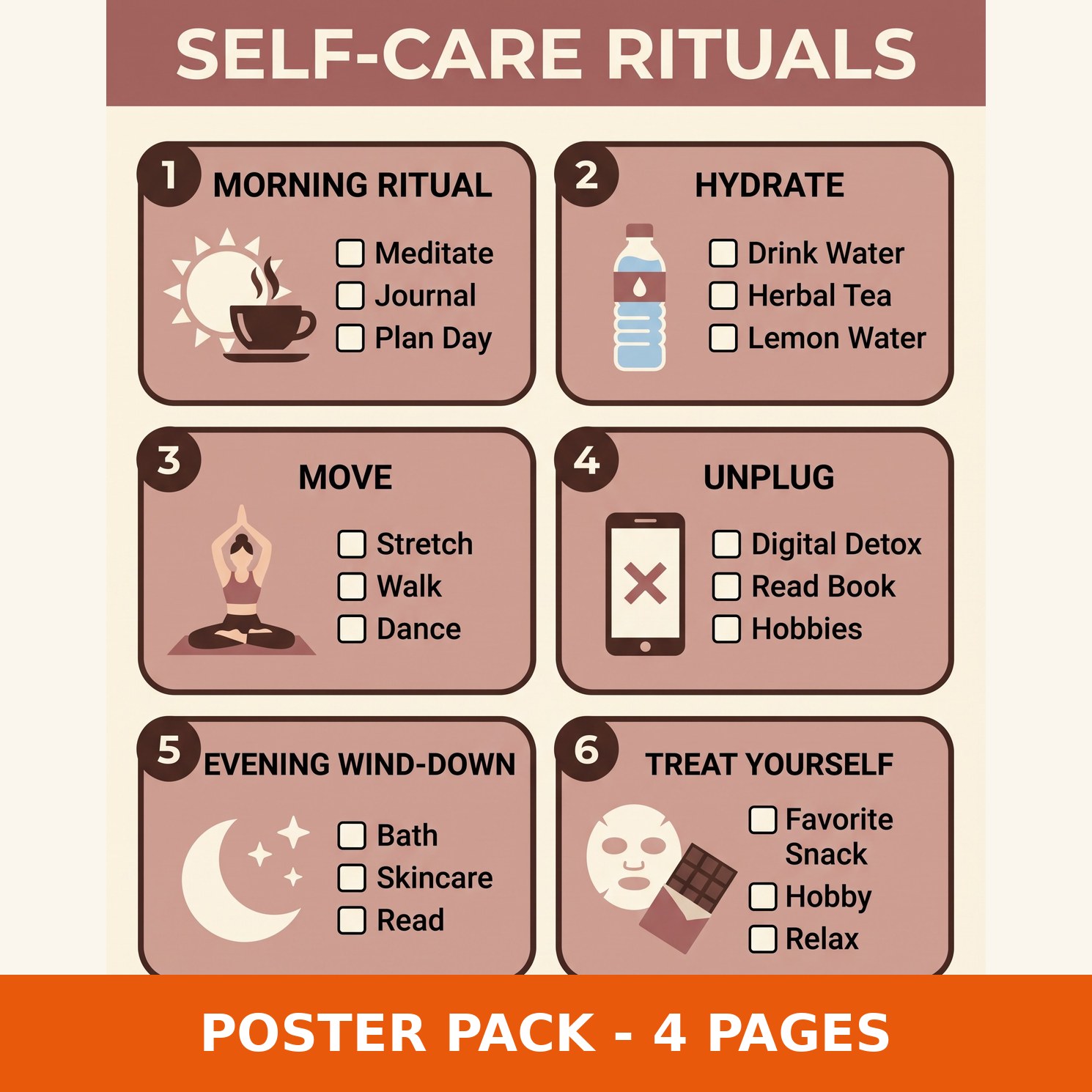 Self-Care Printables Pack